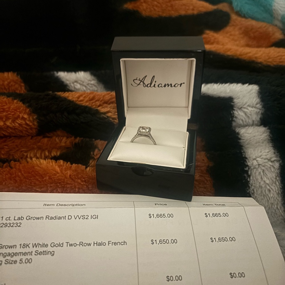 Adia Silver Halo Ring